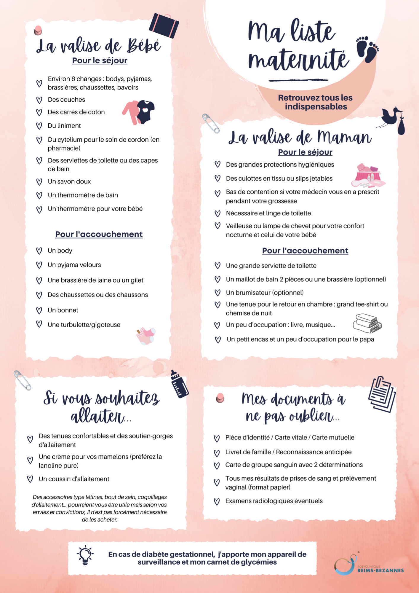 La valise de maternité : La liste des essentiels